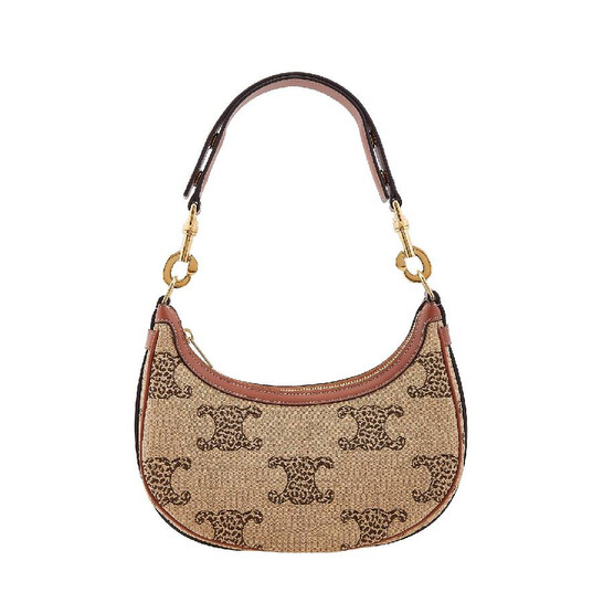 Celine Leopard Triomphe Medium Ava Strap Bag 196922FTQ.02NT