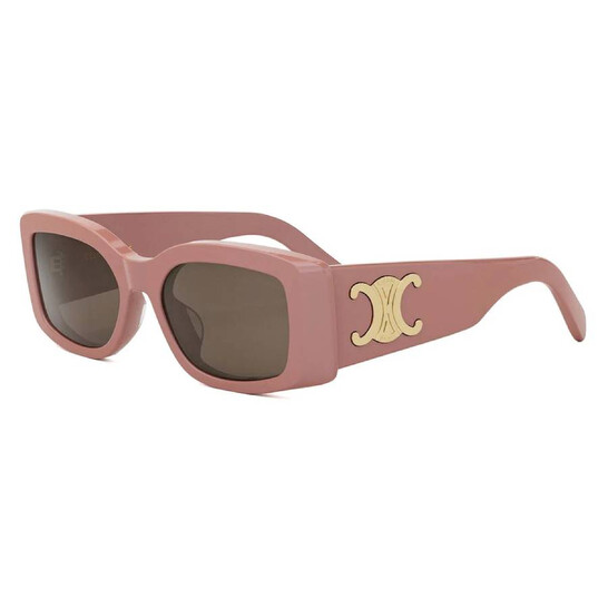 Celine Maxi Triomphe Brown Square Ladies Sunglasses CL40282U
