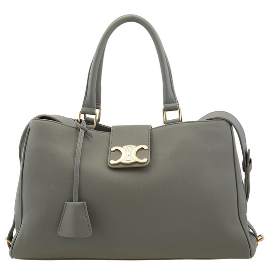 CELINE 上品 アポリーヌ ハンドバッグ トート MEDIUM APPOLINE Celine Medium Appoline Bag In Supple Calfskin - Zinc