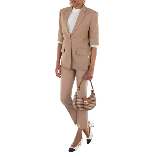 【CELINE】AVA TRIOMPHE BAG●114492BZJ04LU Ava Bag IN Triomphe Canvas and calfskin - Tan | CELINE