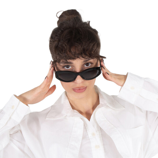 Celine Monochroms Grey Oval Ladies Sunglasses CL40288I 01A