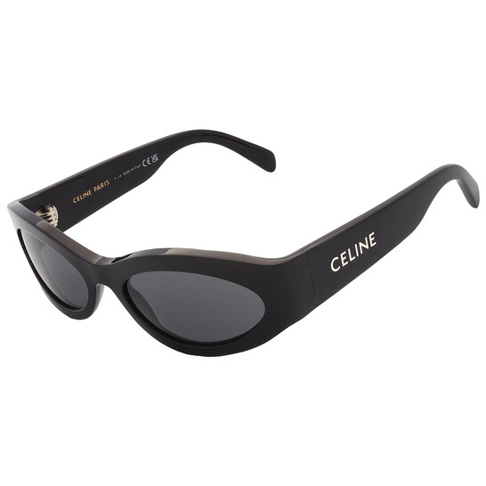 Celine Monochroms Grey Oval Ladies Sunglasses CL40288I 01A  display picture 1