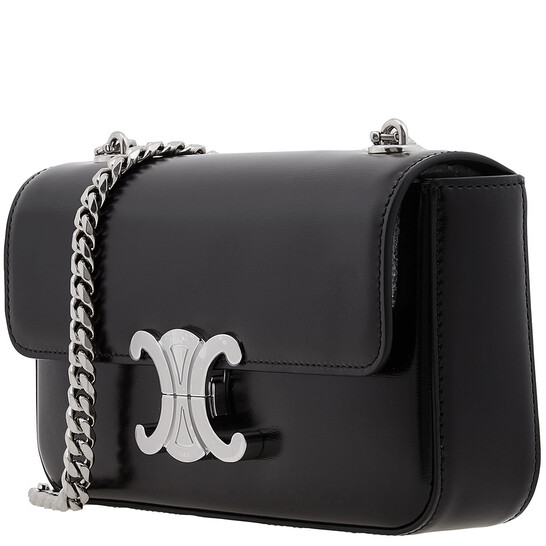 Celine Shiny Calfskin Claude Chain Shoulder Bag 115203BF4