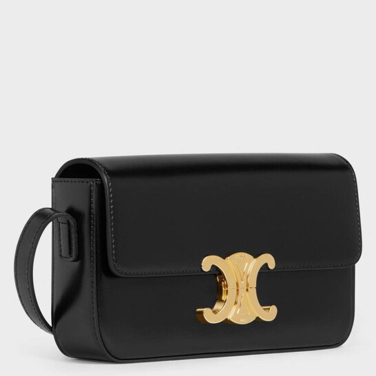 Celine Shiny Calfskin Claude Shoulder Bag 194143BF4.38NO