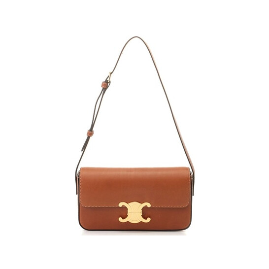 Celine Shoulder Bag Triomph Claude In Natural Calfskin 194143BFN