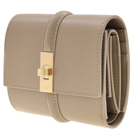 Celine Small Trifold Wallet 16 in Cappuccino 10F523CQ7.03CP