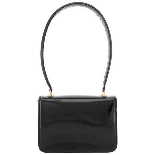 Celine Teen Garance Bag In Patent Calfskin - Black 118053FYE