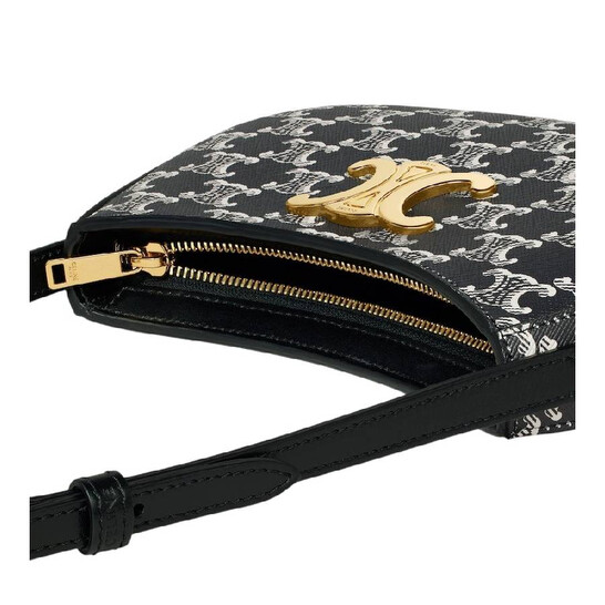 ☆☆CELINE☆☆ 24FW (10B702F19 02GR) Women’s Triope Card Wa TRIOMPHE OVAL BOX IN WICKER AND CALFSKIN - NATURAL / TAN