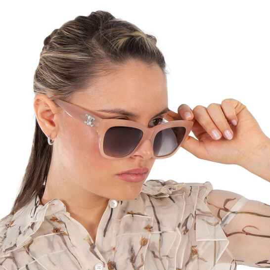 Celine Triomphe Brown Gradient Butterfly Ladies Sunglasses