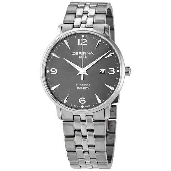Certina DS Caimano Quartz Grey Dial Men's Watch C035.410.44.087.00