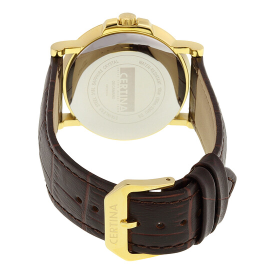 Certina DS Caimano Quartz Silver Dial Brown Leather Men's Watch C0174103603700 - 546x546 Image #3