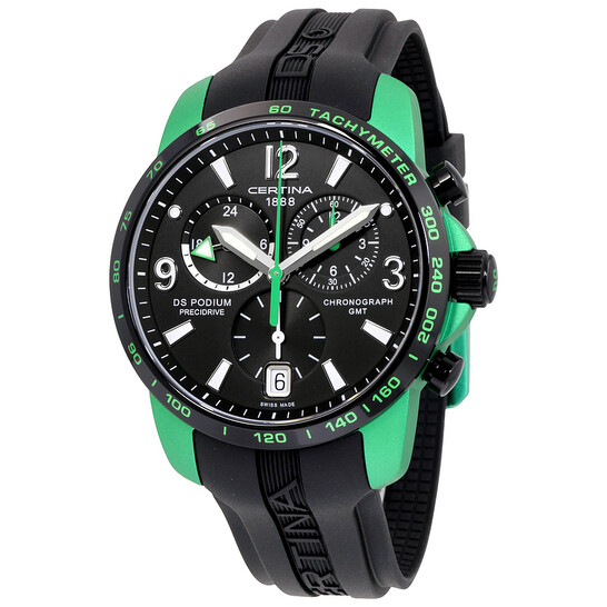 Certina DS Podium Aluminum Black Rubber Men's Watch C0016399705703