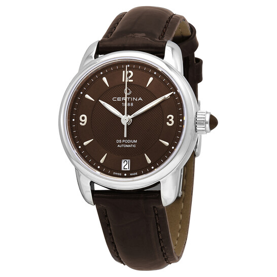Certina DS Podium Automatic Brown Dial Ladies Watch