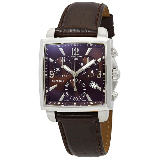 Certina DS Podium Chronograph Brown Dial Ladies Watch C001.317.16.297.00 - 546x546