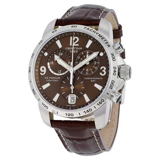 Certina DS Podium GMT Brown Dial Men's Watch C0016391629700