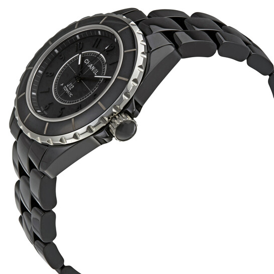 Chanel J12 Automatic Black Dial Ceramic Unisex Watch H3829 - 546x546 Image #2