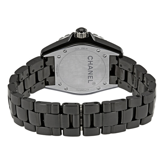 Chanel J12 Automatic Black Dial Ceramic Unisex Watch H3829 - 546x546 Image #3