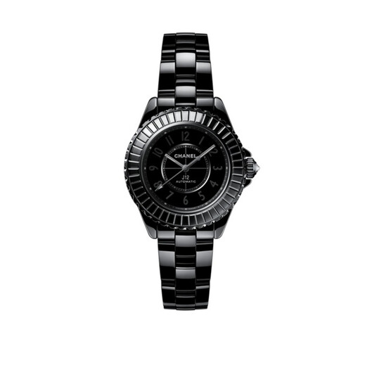 Chanel J12 Automatic Black Dial Ladies Watch H6784 - Watches