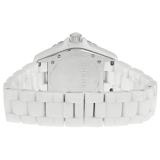 Chanel J12 Diamond Bezel White Ceramic Unisex Watch H2430 - 546x546 Image #3