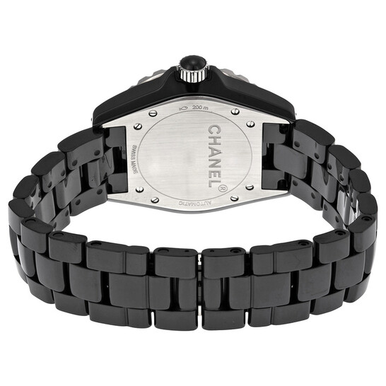 Chanel J12 Diamonds Black Dial Unisex Watch H1626 3599590378837