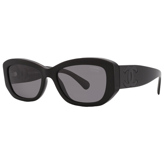 Chanel Polarized Grey Cat Eye Ladies Sunglasses CH5493 C888  display picture 1