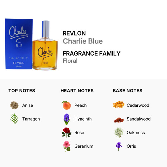 Charlie Blue / Revlon EDT Spray 3.4 oz (w) - 546x546 Image #3