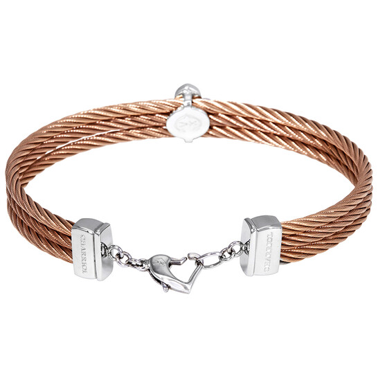 Charriol La Fleur Ladies Rose Gold PVD Bangle Bracelet - 546x546 Image #3