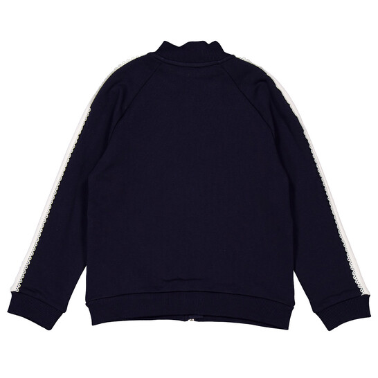 Chloe Girls Frill-Trim Cotton Zip-Up Sweatshirt, Size 8Y - 546x546 Image #3