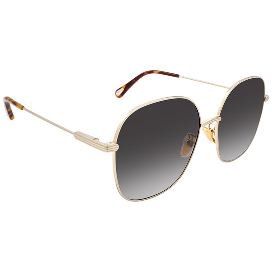 ● CHLOE ● サングラス Black-Gold / Grey Gradient / 59mm Chloé Salome Sunglasses in Black | Chloé TN