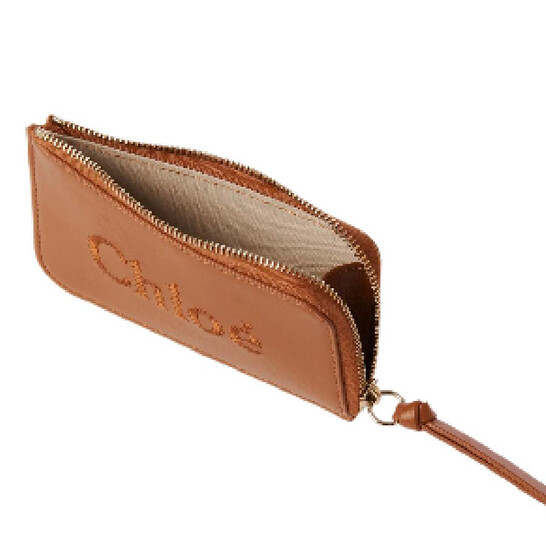 Chloé Logo Embroidered Sense Purse In Soft Leather