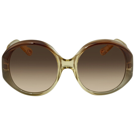 Chloé Oversized Round Silhouette Sunglasses | Model: CE732S Chloé Elys Acetate 58MM Round Sunglasses | Saks Fifth Avenue main image 2