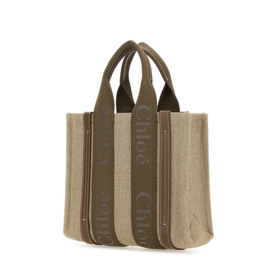Chloé Small Woody Tote Bag - Dark Nude CHC23AS397L1729 Chloé Small Woody Tote Bag - Dark Nude CHC23AS397L1729