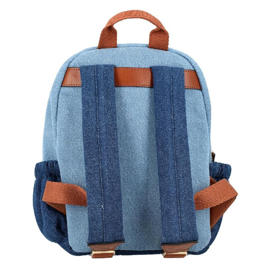 Chloé Two Tone Logo Embroidered Cotton Backpack C20280-Z10