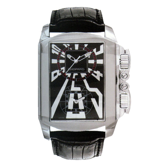 Chopard Classic Dual Tec Black Dial Black Leather Automatic Men's Watch 168468-3001 - 546x546