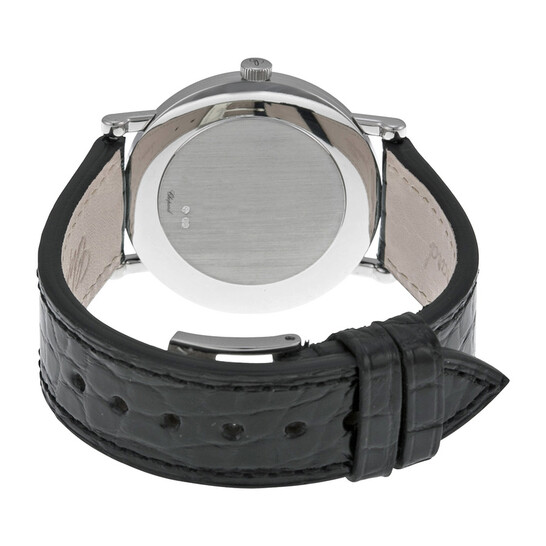 Chopard Classique Homme White Dial 18kt White Gold Black Leather Ladies Watch P163154-1001 - 546x546 Image #3