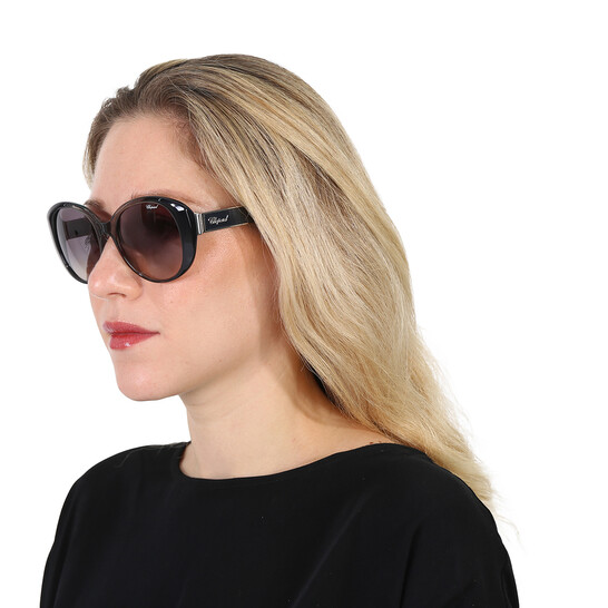 Chopard Oval Style Gray Gradient Lens. Chopard Grey Gradient Oval Ladies Sunglasses SCHL06S 0581 53  main image 2