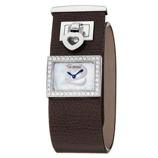 Chopard Happy Diamonds Mother Of Pearl Dial Brown Leather Ladies Watch 208503-2001 Chopard Happy Diamonds Mother Of Pearl Dial Brown Leather Ladies Watch 208503-2001 - 546x546