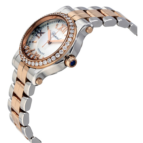 Chopard Happy Sport 18 Carat Rose Gold and Stainless Steel Ladies Watch 278573-6004 - 546x546 Image #2