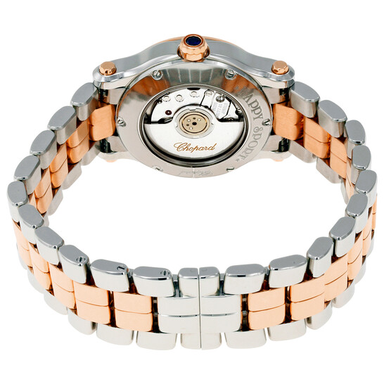 Chopard Happy Sport 18 Carat Rose Gold and Stainless Steel Ladies Watch 278573-6004 - 546x546 Image #3