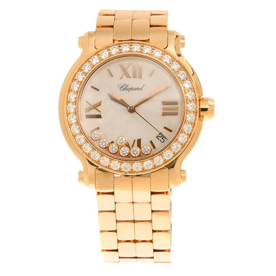 N Chopard Happy Sport Oval Floating Diamond 18 kt Rose Gold