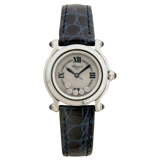 Chopard Happy Sport Diamond Steel Black Ladies Watch 27/8245-23 - 546x546