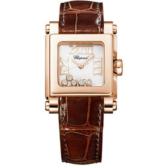 Chopard Happy Sport II Diamond White Dial 18 kt Rose Gold Ladies Watch 275349-5001 Chopard Happy Sport II Diamond White Dial 18 kt Rose Gold Ladies Watch 275349-5001 - 546x546