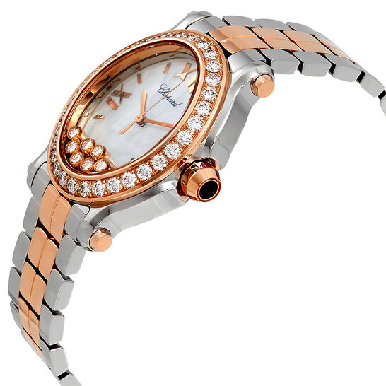 Chopard Happy Sport Oval Diamond 18kt Rose Gold and Stainless Steel Ladies Watch 278546-6004 Chopard Happy Sport Oval Diamond 18kt Rose Gold and Stainless Steel Ladies Watch 278546-6004 - 546x546 Image #2
