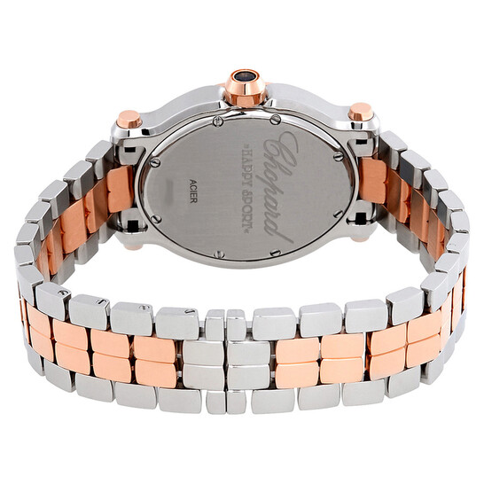 Chopard Happy Sport Oval Diamond 18kt Rose Gold and Stainless Steel Ladies Watch 278546-6004 Chopard Happy Sport Oval Diamond 18kt Rose Gold and Stainless Steel Ladies Watch 278546-6004 - 546x546 Image #3