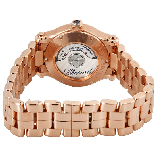 N Preowned Chopard Happy Sport 275350 18k rose gold 33.5mm |