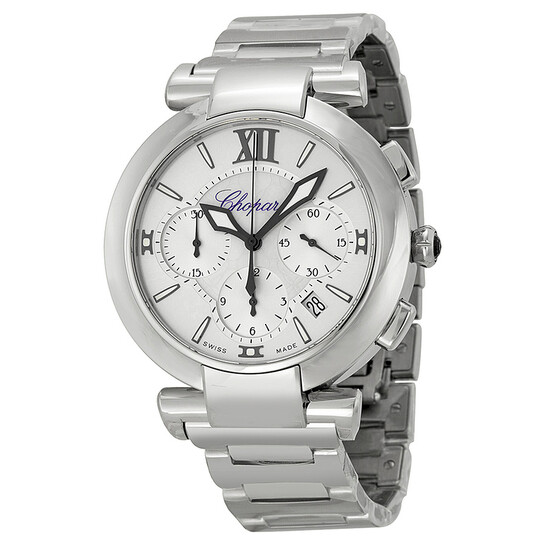 Chopard Imperiale Chronograph Mother Of Pearl Dial Stainless Steel Ladies Watch 388549-3002 - 546x546