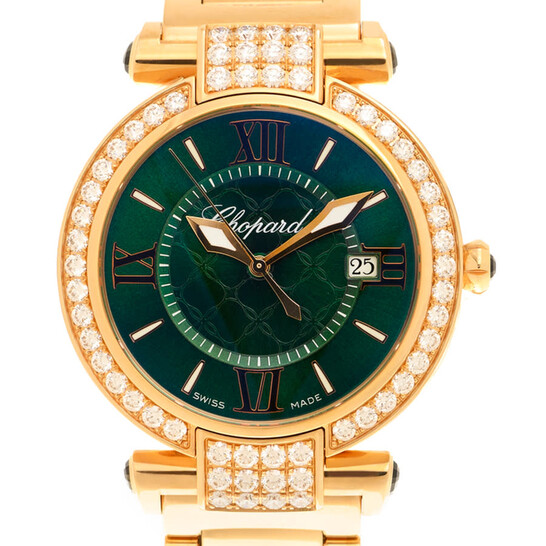 Chopard Imperiale Quartz Diamond Green Dial Ladies Watch 384221