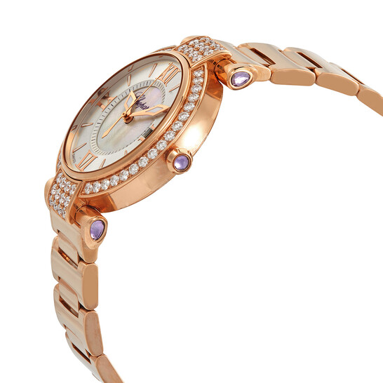 Chopard Imperiale Silver Outer Dial with Mother of Pearl Center 18kt Rose Gold Ladies Watch 384822-5004 - 546x546 Image #2