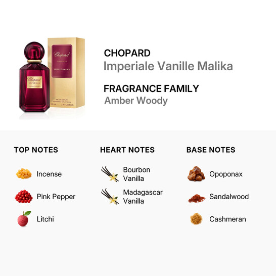 Chopard Ladies Imperiale Vanille Malika EDP Spray 3.4 oz