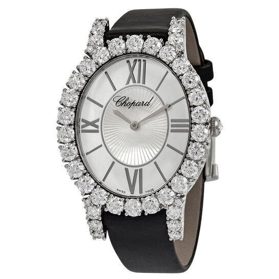 Chopard L'Heure du Diamant 18kt White Gold Quartz Ladies Watch